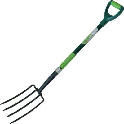 Garden Fork 4 Tines with D Fibreglass Shaft