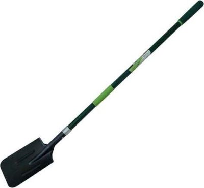 Post Hole Shovel with Long Fibreglass Handle