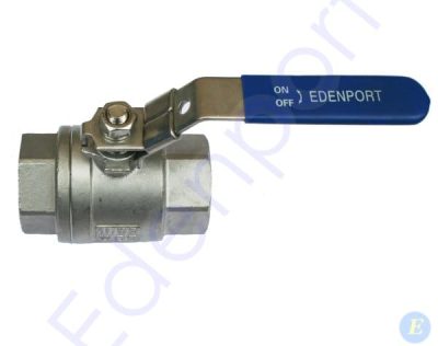 Stainless Steel Lever Locking Ball Valves - 2 Piece