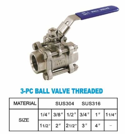Stainless Steel Ball Valves - 1 Piece