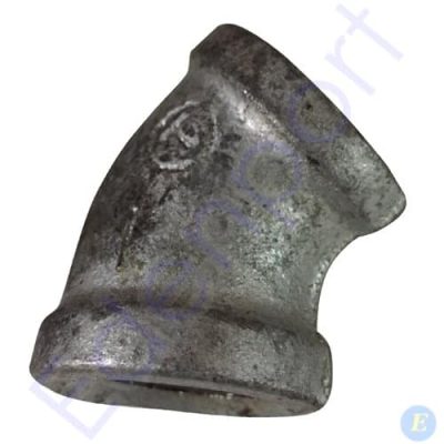 Galvanised Bend F/F 45°