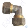 Brass 90-degree elbow compression pipe fitting