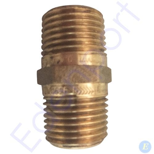 Brass male threaded pipe nipple fitting