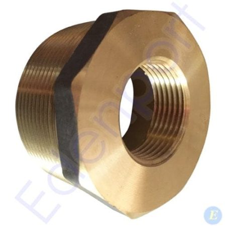Brass hex threaded pipe reducer fitting