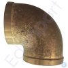 Brass 90-degree elbow pipe fitting