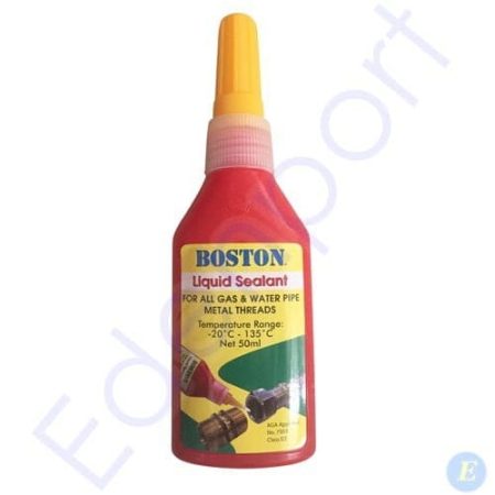 Boston liquid sealant bottle for gas and water pipes