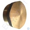 Brass threaded hex head pipe plug