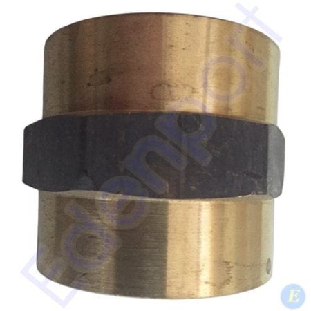 Brass cylindrical coupling with central dark band