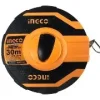 Ingco 30m measuring tape reel, black and orange