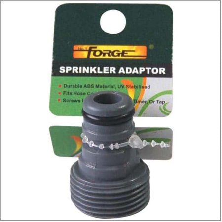 Forge sprinkler adaptor with threaded grey fitting