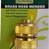 GardenRite brass hose mender on retail packaging