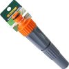 Adjustable garden hose nozzle in orange and grey