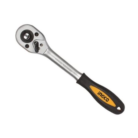 INGCO ratchet wrench with black and yellow handle