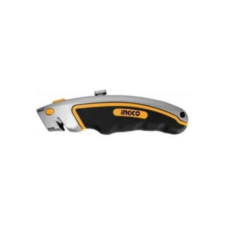 INGCO retractable utility knife on white background