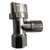 Chrome angle valve plumbing fitting