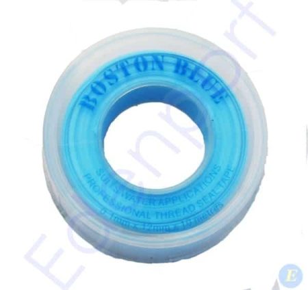 Blue plumber’s thread seal tape roll