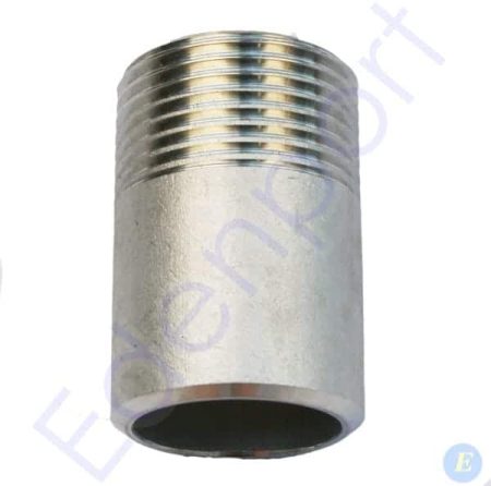 Galvanised steel threaded pipe fitting