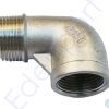 Stainless steel 90-degree threaded pipe elbow fitting