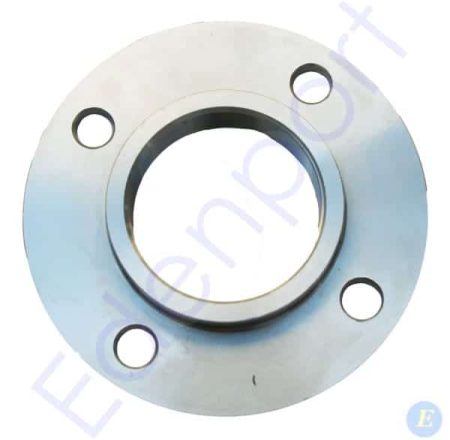 Metal flange with four bolt holes