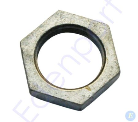 Metal hex nut isolated on white background