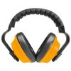 Yellow and black safety earmuffs