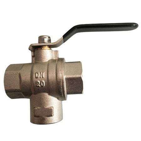 Brass DN20 ball valve with lever handle