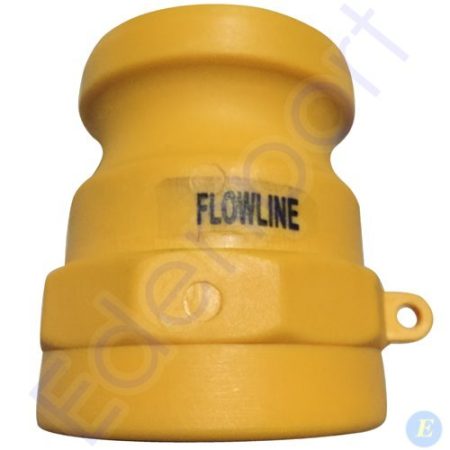Yellow Flowline camlock coupling cap