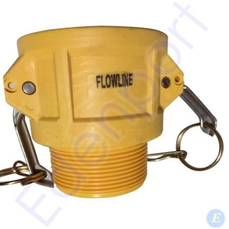 Yellow Flowline camlock coupling with threaded base