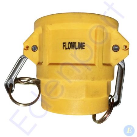 Yellow Flowline camlock hose coupling fitting