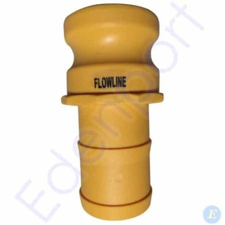 Yellow industrial flowline pipe coupling component