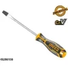 Ingco flathead screwdriver with yellow and black handle