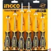 INGCO six-piece screwdriver set in retail packaging