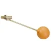Brass float valve with orange ball float
