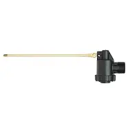 Hot water thermostat with long temperature probe