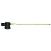 Black actuator with long brass rod attachment