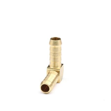 Brass 90-degree hose barb fitting connector