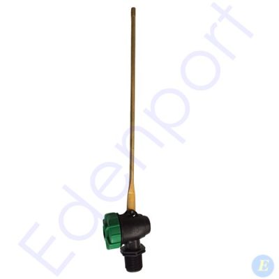 Brass temperature relief valve with green cap