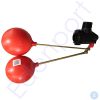 Dual red float valve for water tank