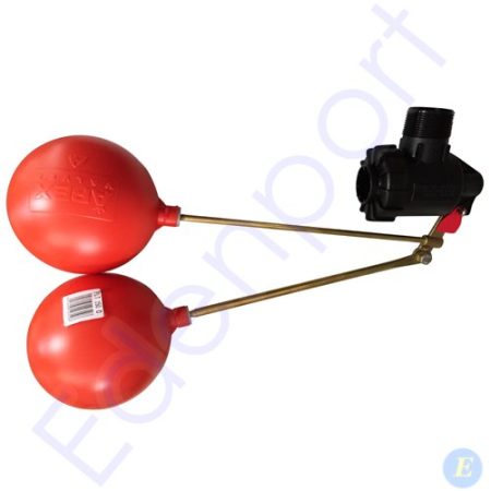 Dual red float valve for water tank