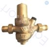 Brass pressure reducing valve with threaded fittings