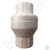 White PVC non-return check valve fitting