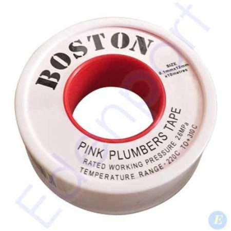Roll of Boston pink plumbers tape