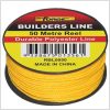 Yellow builders line 50 metre reel spool