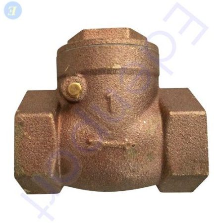 Bronze threaded plumbing check valve