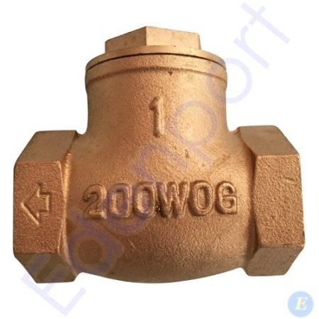 Brass check valve marked 200 WOG