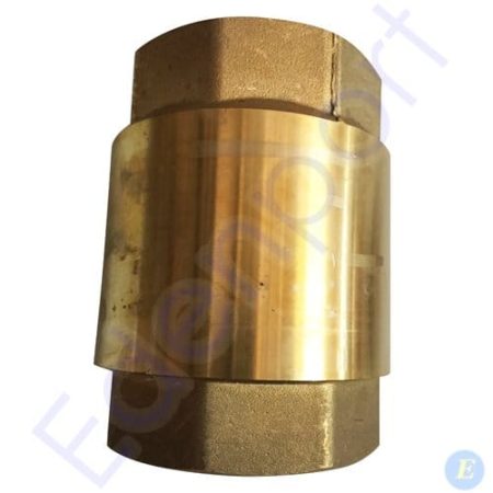 Brass threaded pipe fitting with hex ends