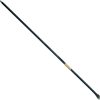 Long steel crowbar on white background
