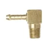Brass right-angle hose barb fitting