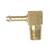 Brass right-angle hose barb fitting