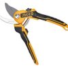 Yellow and black Ingco pruning secateurs